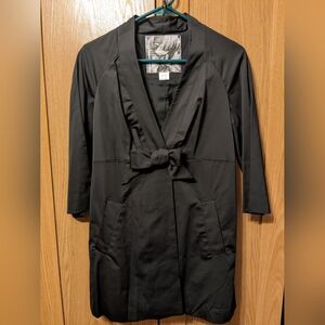 Black Tie-Waist Blazer Jacket by Mackage